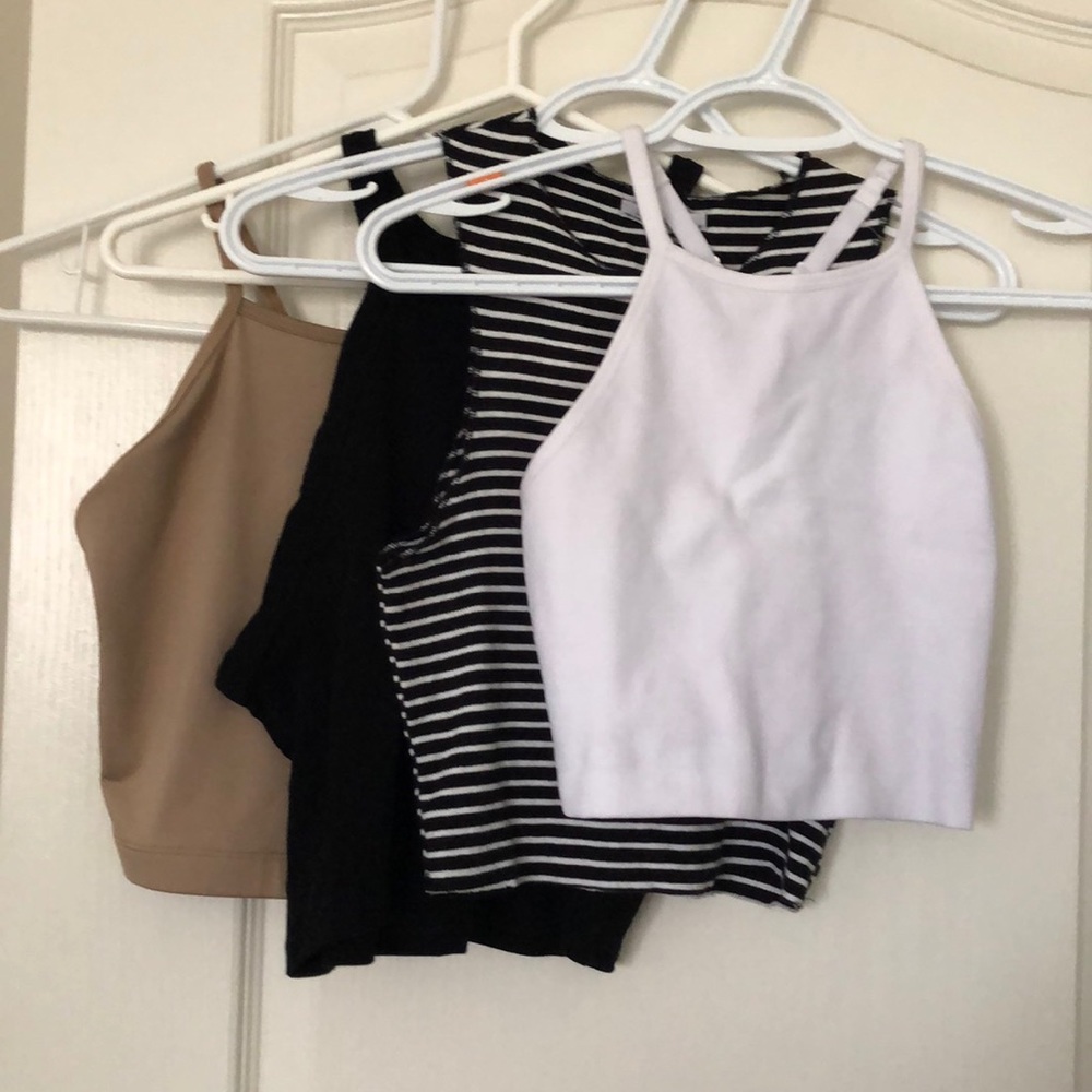Set of 4 Crop Tops- Zara and F21